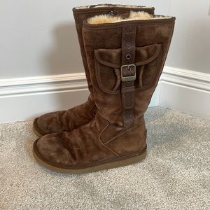 Chocolate tall cargo Uggs